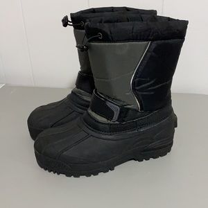 Snow boots - black and charcoal gray